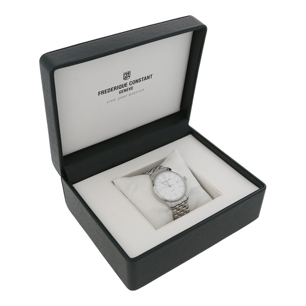 Reloj Frederique Constant para caballero en acero inoxidable.