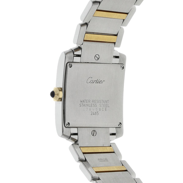 Reloj Cartier para caballero/unisex modelo Tank Francaise vistas en oro amarillo 18 kilates.