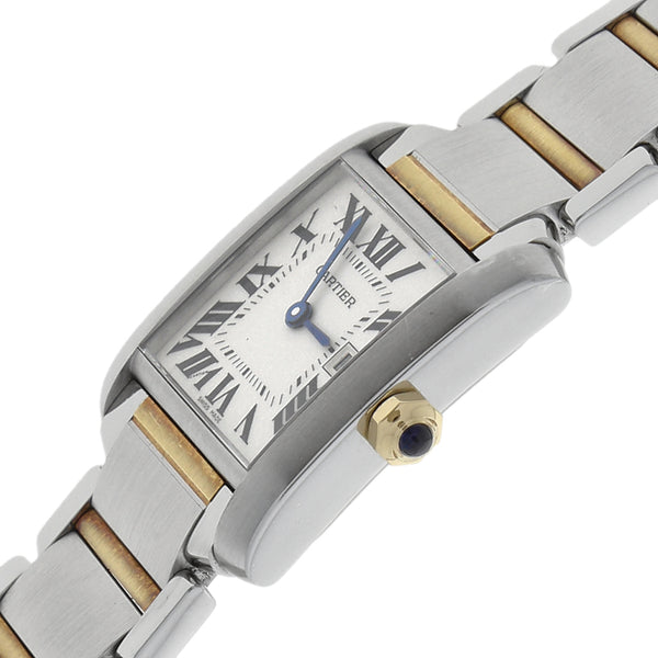 Reloj Cartier para caballero/unisex modelo Tank Francaise vistas en oro amarillo 18 kilates.