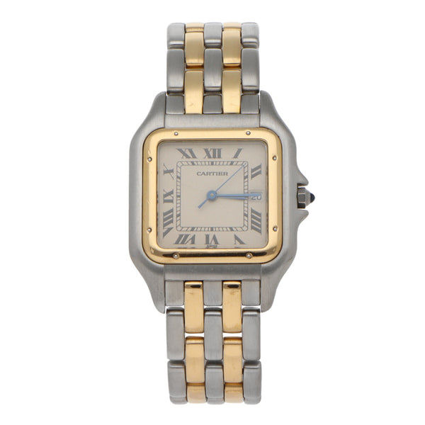 Reloj Cartier para dama/unisex modelo Panthere vistas en oro amarillo 18 kilates.