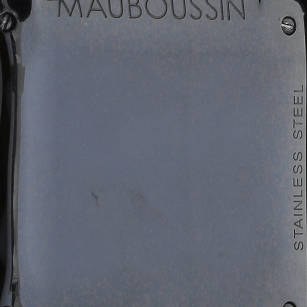 Reloj Mauboussin para caballero en acero esmalte correa caucho.