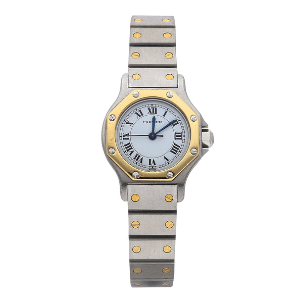 Reloj Cartier para caballero/unisex modelo Octagon vistas en oro amarillo 18 kilates.