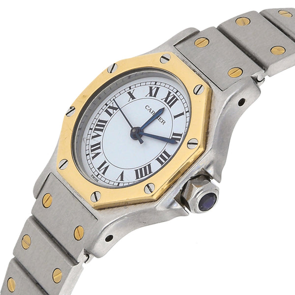 Reloj Cartier para caballero/unisex modelo Octagon vistas en oro amarillo 18 kilates.