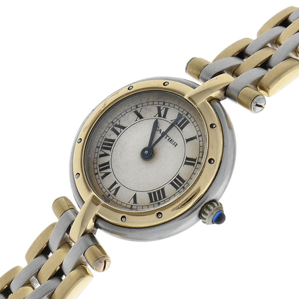 Reloj Cartier para dama modelo Panthere vistas en oro amarillo 18 kilates.