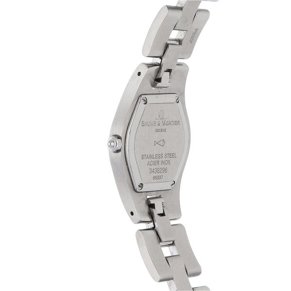 Reloj Baume & Mercier para dama en acero inoxidable.