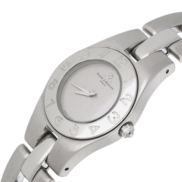 Reloj Baume & Mercier para dama en acero inoxidable.