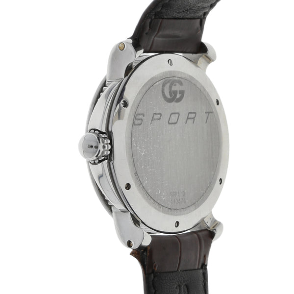 Reloj Gerald Genta para caballero/unisex caja acero inoxidable correa piel.