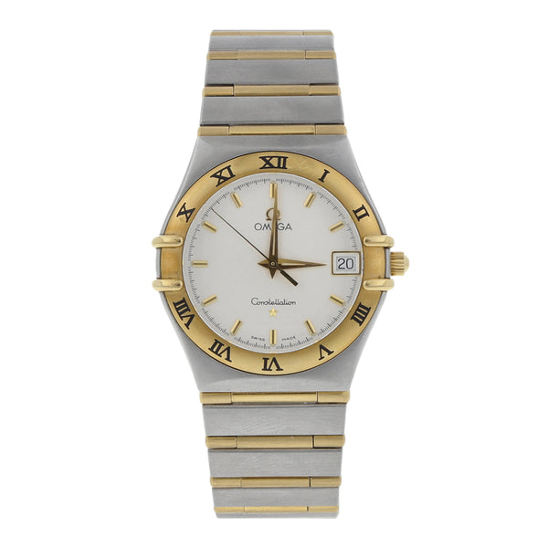 Reloj Omega para caballero modelo Constellation vistas oro amarillo 18 kilates.