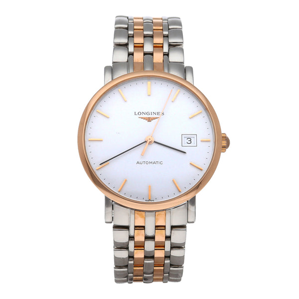 Reloj Longines para caballero modelo Elegant vistas en oro rosa 18 kilates.