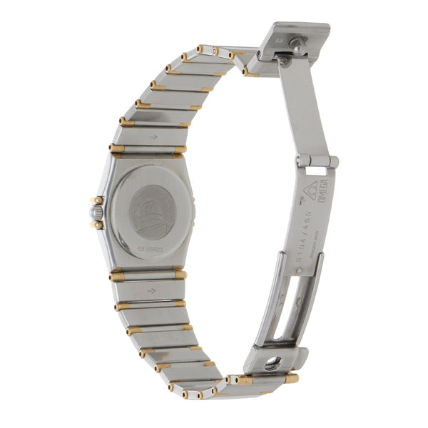 Reloj Omega para dama modelo Constellation vistas en oro amarillo 18 kilates.