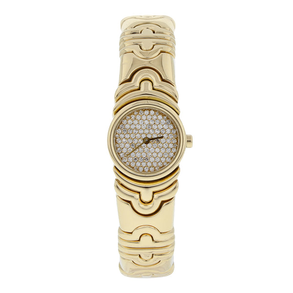 Reloj Bvlgari para dama modelo Parentesi en oro amarillo 18 kilates.