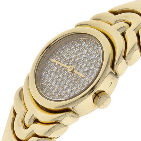 Reloj Bvlgari para dama modelo Parentesi en oro amarillo 18 kilates.