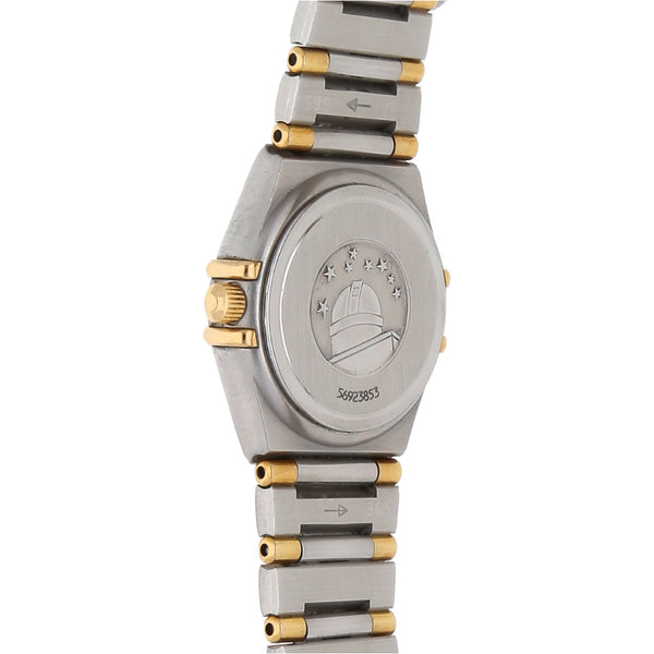 Reloj Omega para dama modelo Constellation vistas en oro amarillo 18 kilates.