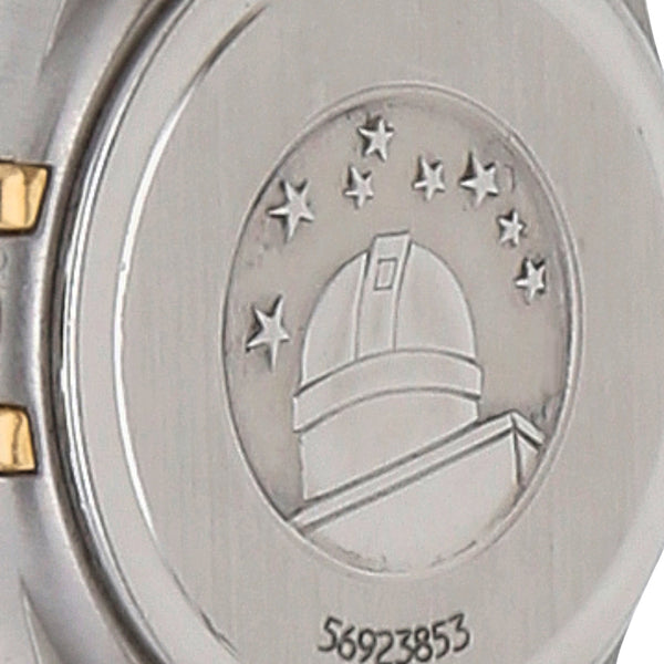 Reloj Omega para dama modelo Constellation vistas en oro amarillo 18 kilates.