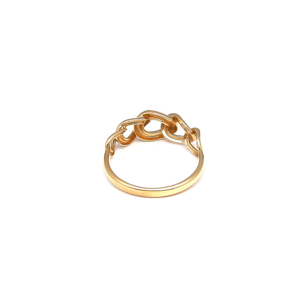 Anillo calado en oro amarillo 14 kilates.