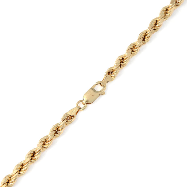 Collar eslabón torzal en oro amarillo 14 kilates.