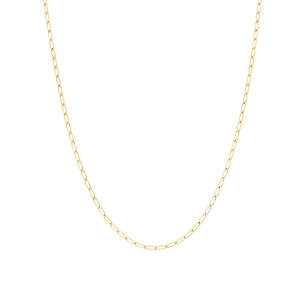 Collar eslabón encontrado en oro amarillo 14 kilates.