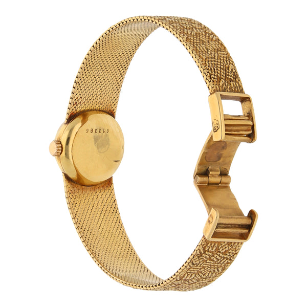 Reloj Certina para dama en oro amarillo 18 kilates.