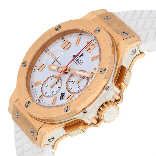 Reloj Hublot para caballero modelo Big Bang caja en oro rosado 18 kilates.