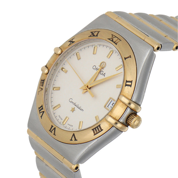 Reloj Omega para caballero modelo Constellation vistas oro amarillo 18 kilates.