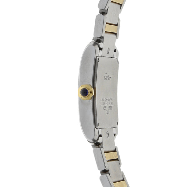 Reloj Cartier para caballero modelo Tank Francaise vistas en oro amarillo 18 kilates.