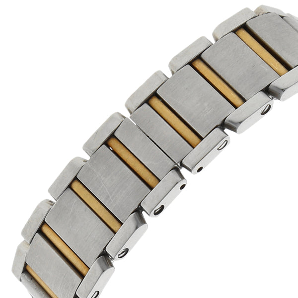 Reloj Cartier para dama Tank Francaise vistas en oro amarillo 18 kilates.