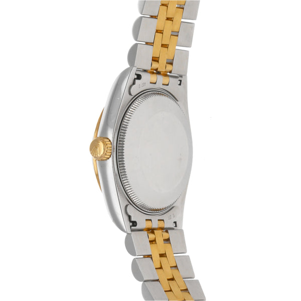 Reloj Rolex para dama/unisex modelo Oyster Perpetual DateJust vistas oro amarillo 18 kilates.