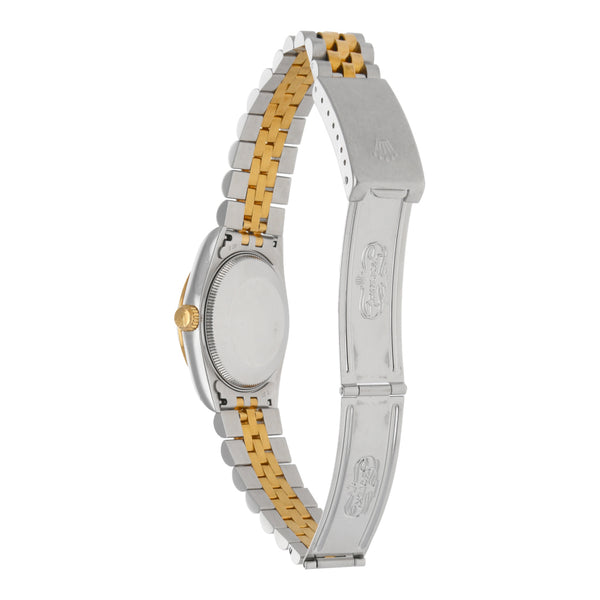 Reloj Rolex para dama/unisex modelo Oyster Perpetual DateJust vistas oro amarillo 18 kilates.