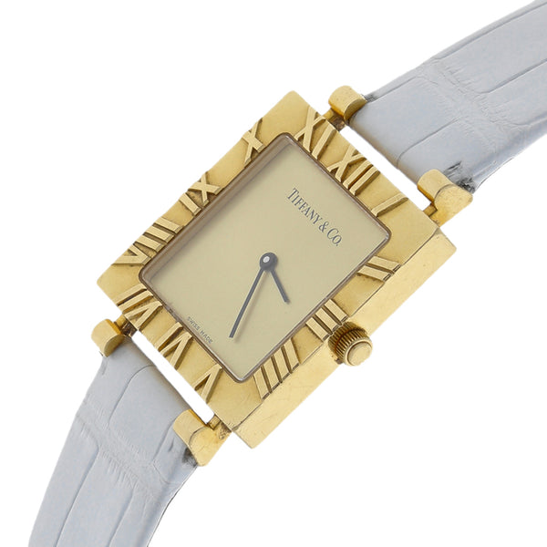 Reloj Tiffany & Co. para dama modelo Atlas caja en oro amarillo 18 kilates.