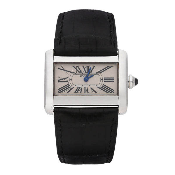 Reloj Cartier para dama modelo Tank Divan.