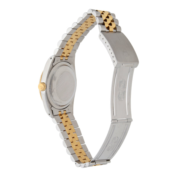 Reloj Rolex para caballero modelo Oyster Perpetual DateJust vistas en oro amarillo 18 kilates.