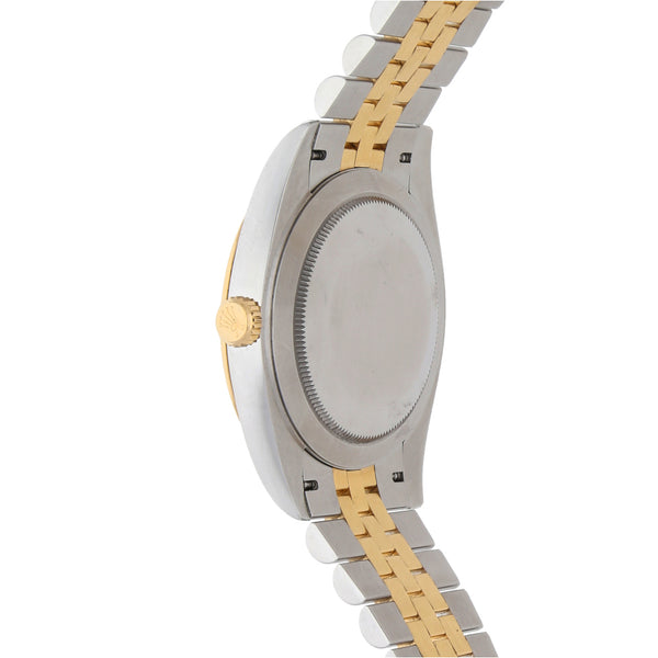 Reloj Rolex para caballero modelo Oyster Perpetual DateJust vistas en oro amarillo 18 kilates.