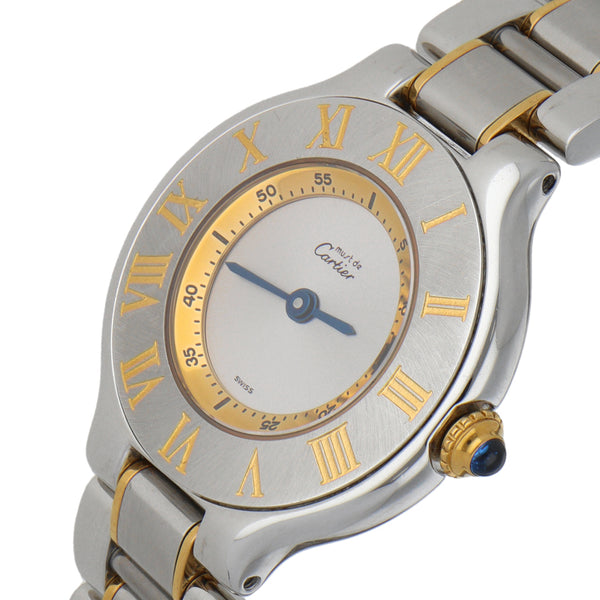 Reloj Cartier para dama modelo Must 21 vistas oro amarillo 18 kilates.