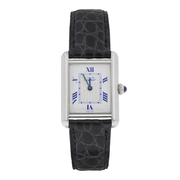 Reloj Cartier para dama modelo Must de Cartier caja en plata 925.