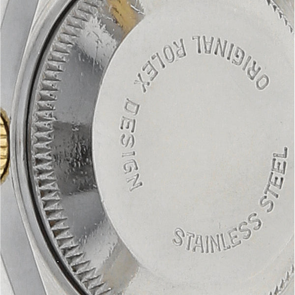 Reloj Rolex para dama modelo Oyster Perpetual DateJust vistas oro amarillo 18 kilates.