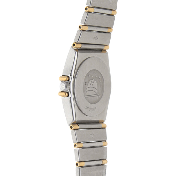 Reloj Omega para dama modelo Constellation vistas en oro amarillo 18 kilates.