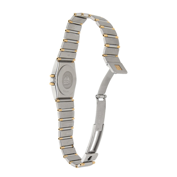 Reloj Omega para dama modelo Constellation vistas en oro amarillo 18 kilates.