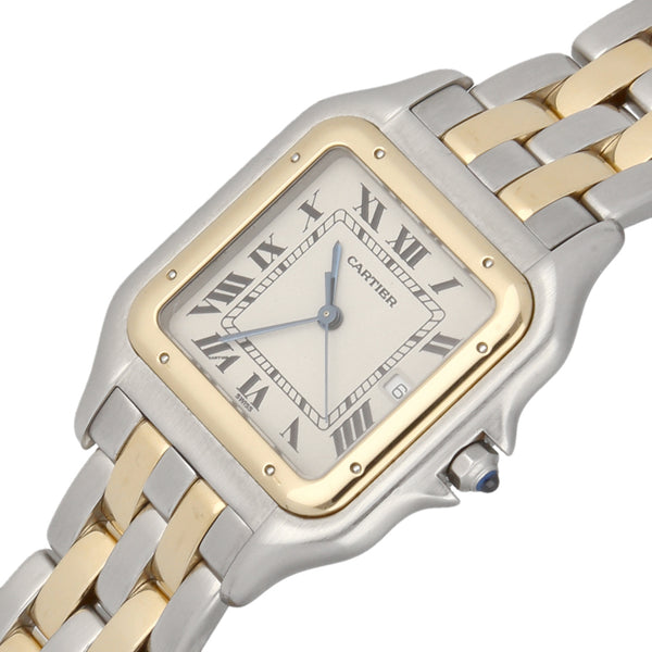 Reloj Cartier para caballero modelo Panthere vistas en oro amarillo 18 kilates.