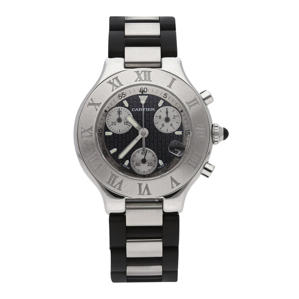 Reloj Cartier para dama/unisex modelo Chronoscaph 21.