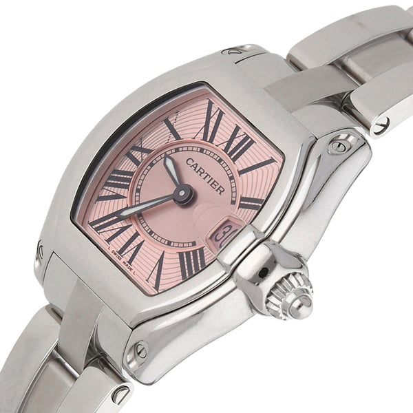 Reloj Cartier para dama modelo Roadster Pink.