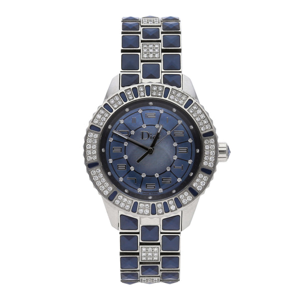 Reloj Dior para dama modelo Christal Chronograph Diamonds.