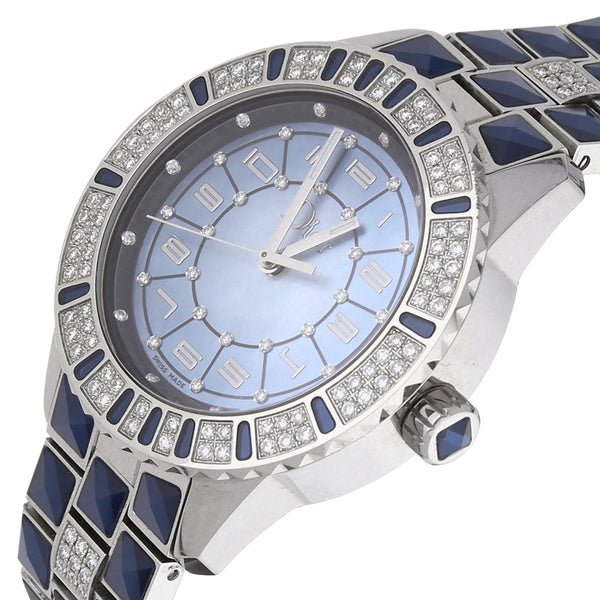 Reloj Dior para dama modelo Christal Chronograph Diamonds.