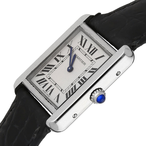 Reloj Cartier para dama modelo Tank Solo.