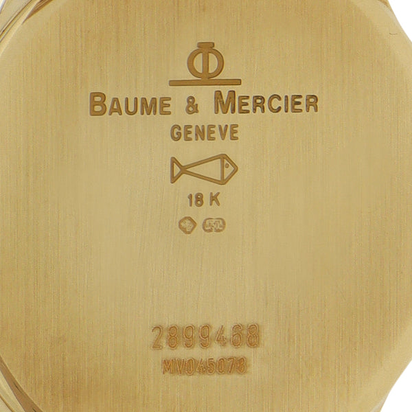 Reloj Baume & Mercier para caballero modelo Classima caja en oro amarillo 18 kilates.
