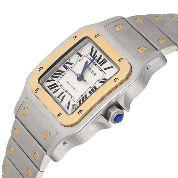 Reloj Cartier para caballero modelo Santos Galbee vistas oro amarillo 18 kilates.