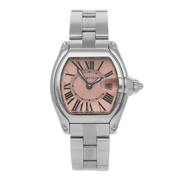 Reloj Cartier para dama modelo Roadster Pink.